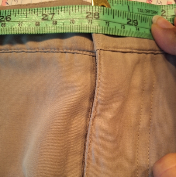 Y2 Blu kaki beige midi skirt. Size waist 28, lengh 35. - Picture 6 of 8